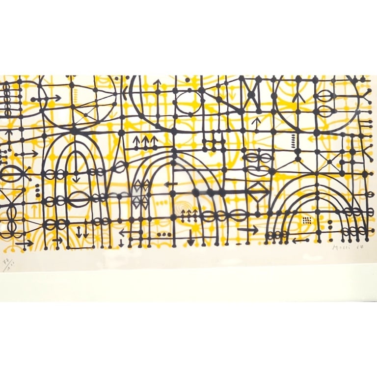 Mario Molli Lithograph "Abstract Composition" - 2
