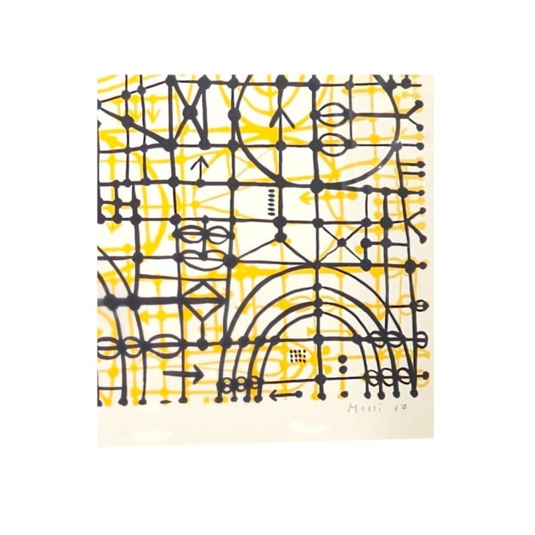 Mario Molli Lithograph "Abstract Composition" - 3