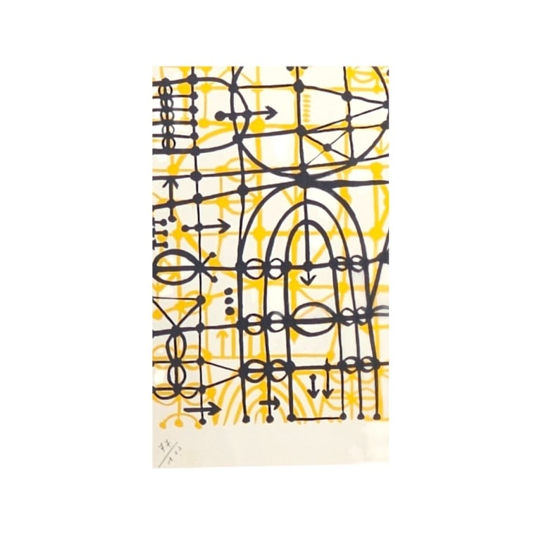 Mario Molli Lithograph "Abstract Composition" - 4