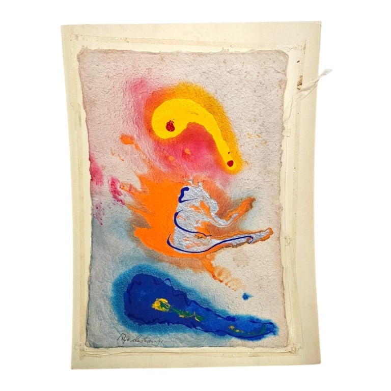 Signed Contemporary Mixed Media on Rag Paper (1 of 3)
