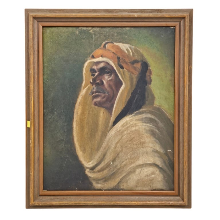 Vintage Oil on Board "A Bedouin Arab" (1 of 2)