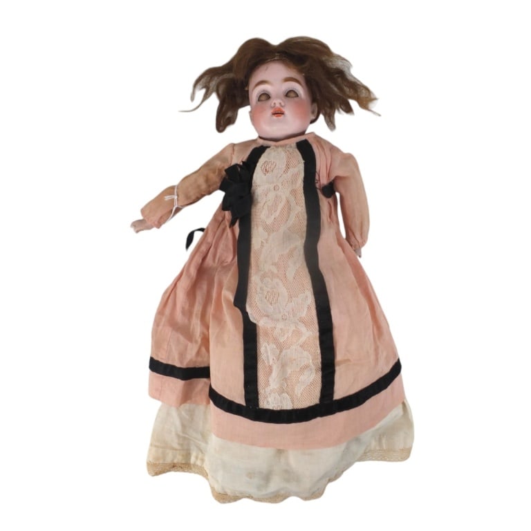 Possibly Kestner Antique Bisque & Leather Doll (1 of 4)