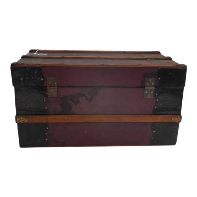 Antique Doll Trunk With Assorted Doll Clothes - 3
