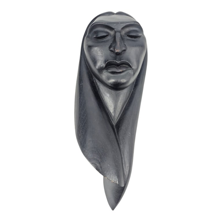 Attributed to Zuniga Carved Wood Wall Female Bust: Attributed to Francisco Zuniga (Mexican, 1912-1998) Carved Wood Wall Sculpture "Female Bust". Unsigned. Measures 12-3/4" x 5". Condition: Good condition. Estimate 800 - 1000 Domestic shipping Third