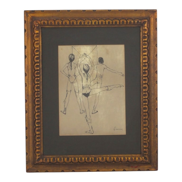 Jean Jansem Lithograph "Three Dancers" (1 of 5)