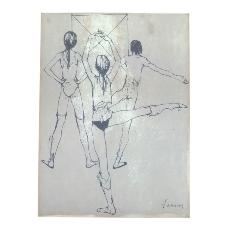 Jean Jansem Lithograph "Three Dancers" - 2