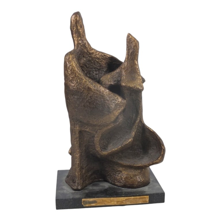 Circa 1970s Brutalist Style Sculpture, Signed - 2