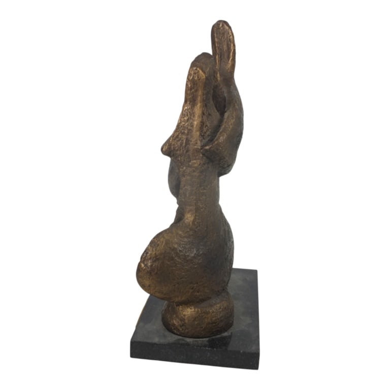 Circa 1970s Brutalist Style Sculpture, Signed - 5