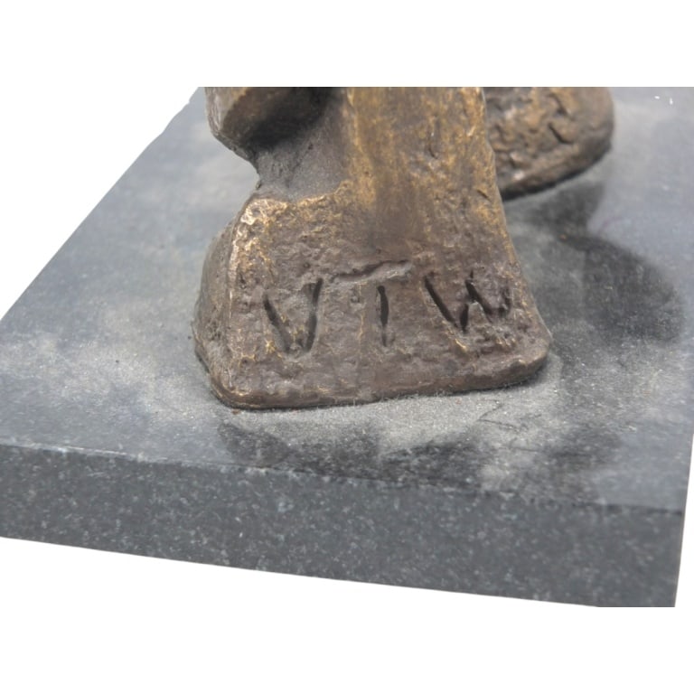 Circa 1970s Brutalist Style Sculpture, Signed - 6