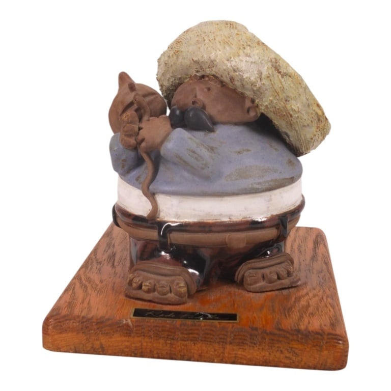 Rodo Padilla Folk Art Pottery Figure "Fisherman" (1 of 6)