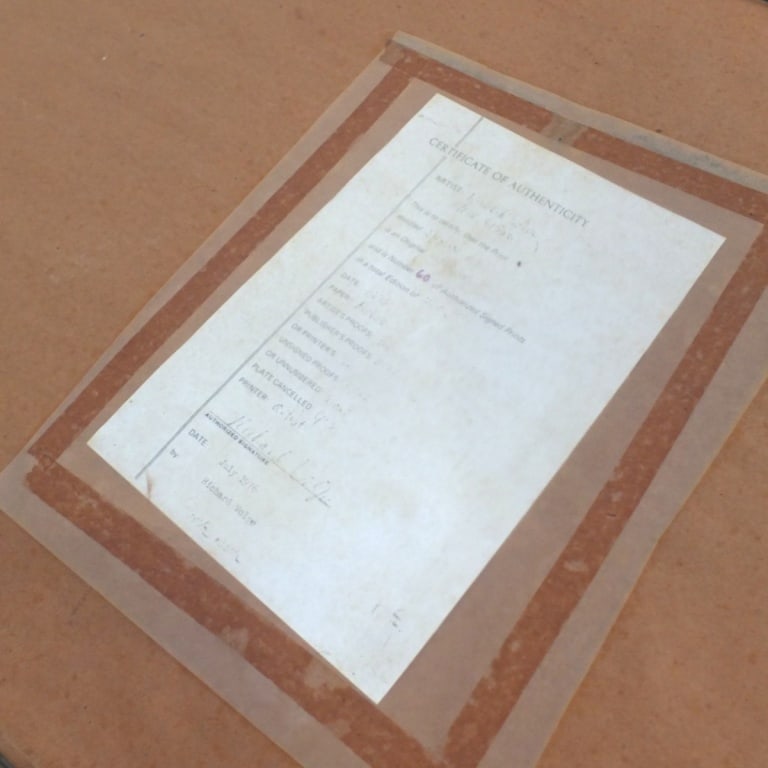 Richard Volpe Engraving "Divide" - 7