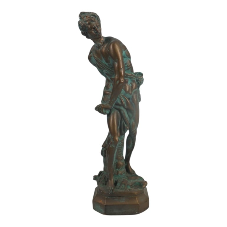 Harris Marcus Endeavors Figure "Classical Male": Vintage Harris Marcus Endeavors Figure "Classical Male". Label on bottom. Measures 15-1/2" H.