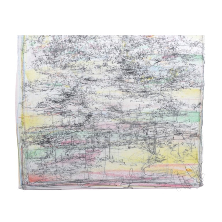 Mixed Media/Paper "Stylized Mountain Landscape" - 2