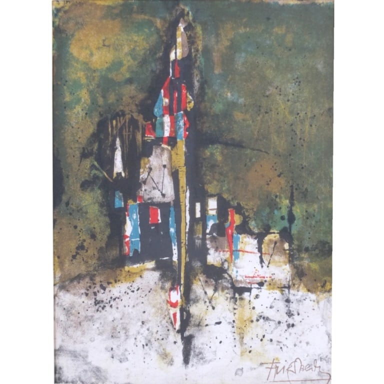 Johnny Friedlaender Lithograph, Composition - 2