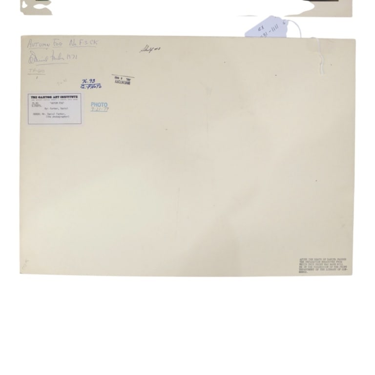 Daniel Farber 2 Photographs, 1971 - 4