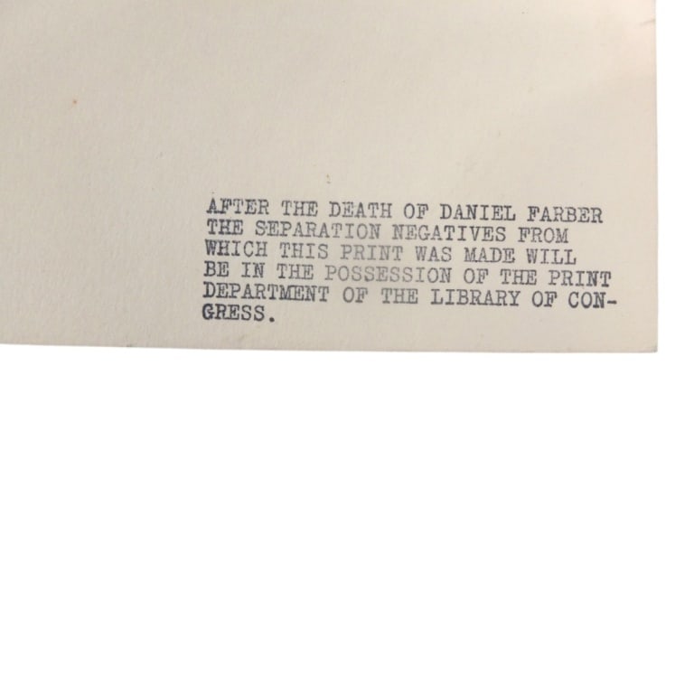 Daniel Farber 2 Photographs, 1971 - 6