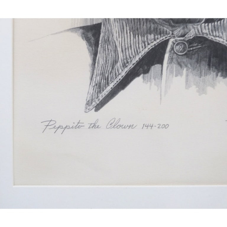 Michael Grow Offset Lithograph, Peppito The Clown - 2
