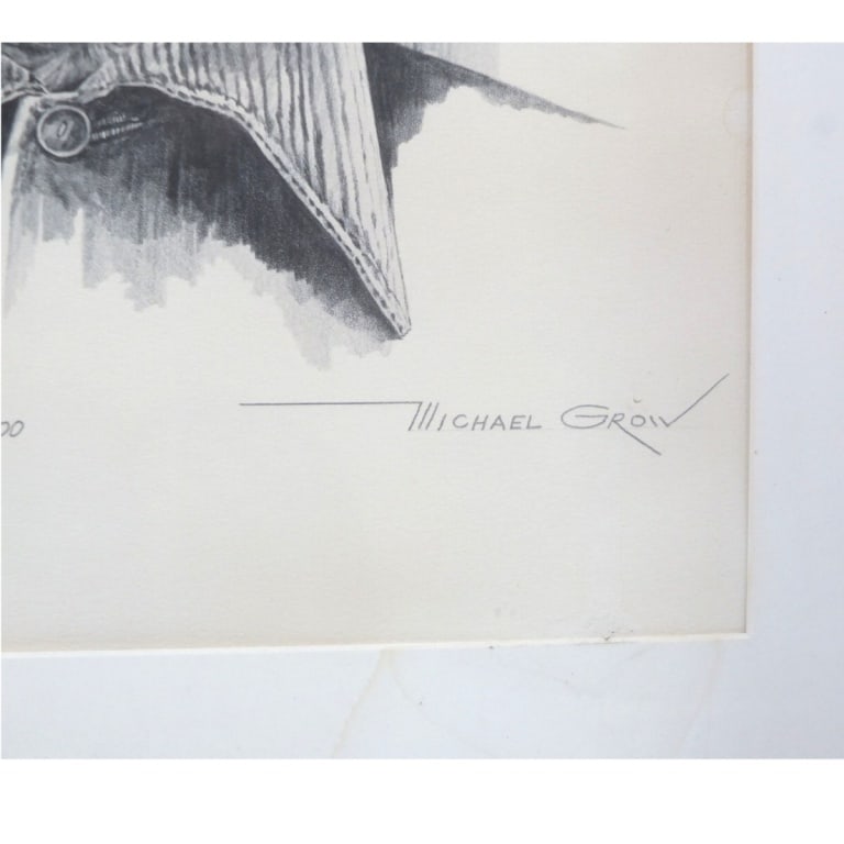 Michael Grow Offset Lithograph, Peppito The Clown - 3