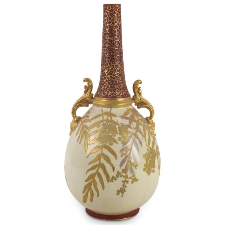 Antique Royal Worcester Porcelain Vase (1 of 4)