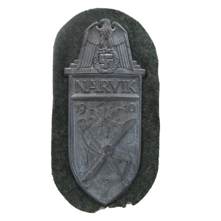 German WWII Army 1940 Narvik Shield (1 of 4)