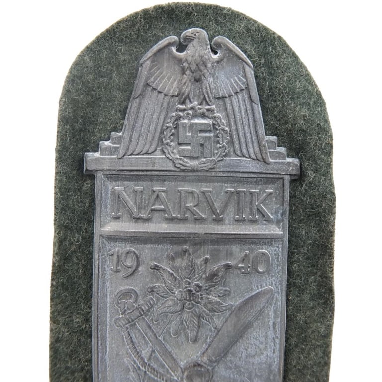 German WWII Army 1940 Narvik Shield - 2
