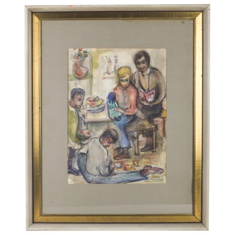Bacia Gordon (20th century) Gouache on Paper (1 of 4)