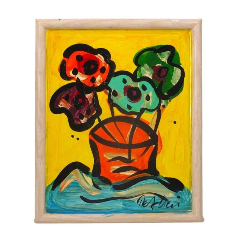 Peter Keil Oil on Board "Still Life of Flowers" (1 of 5)