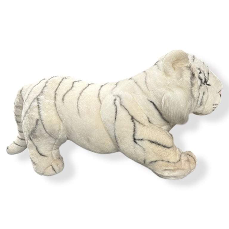 HUGE Stuffed White Tiger Plush Toy - 2