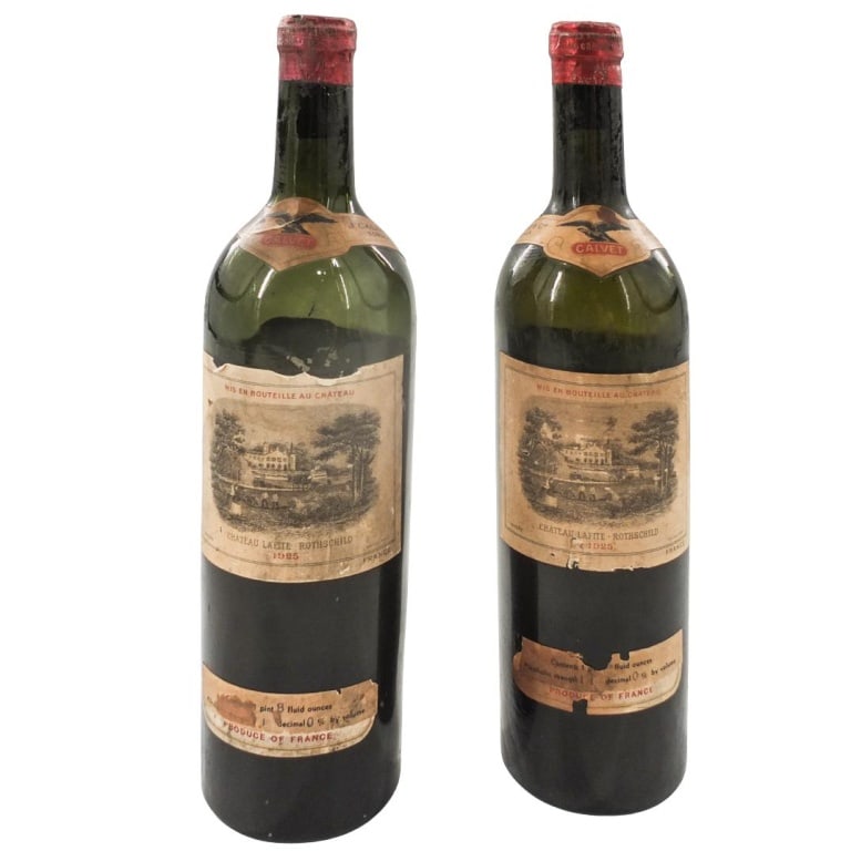 (2) 1925 Chateau Lafite Rothschild Bottles (1 of 3)