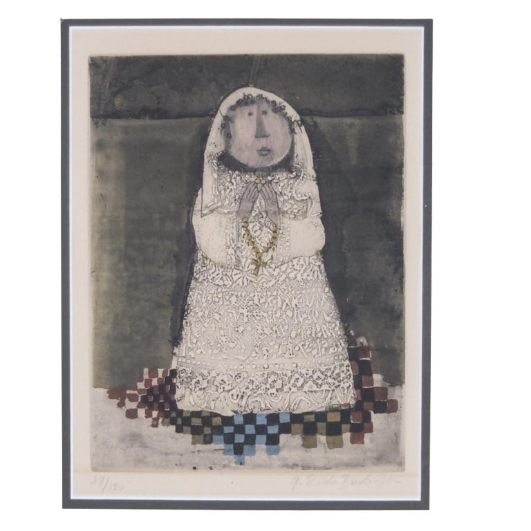 Graciela Rodo Boulanger Etching "First Communion" - 2