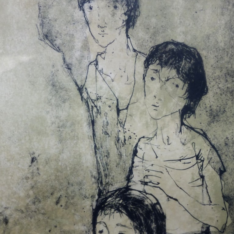 Jean Jansem Lithograph "3 Children" - 3