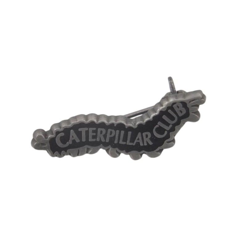 WWII Army Air Force Sterling Caterpillar Club Pin: WWII Army Air Force Sterling Caterpillar Club Pin. METAL ARTS CO ROCH N.Y. STERLING. Thin horizontal pin back with a locking catch. This was presented to aircrew members who were shot down during