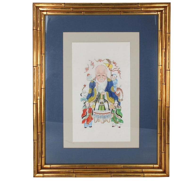 Yang Liu Qing (20th Century): Yang Liu Qing (20th Century) Framed Ink and Color on Paper. Sight measures 22-1/2" x 13". Frame measures 30-1/4". Condition: Good condition. Estimate 50 - 150 Domestic shipping Third party