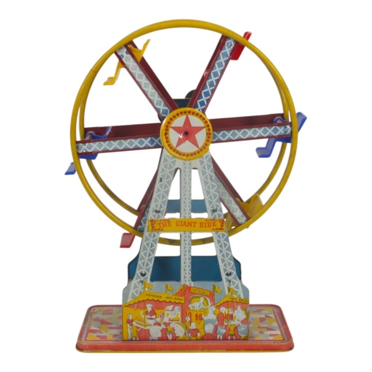 1950s Tin Wind Up Ferris Wheel Toy (1 of 5)