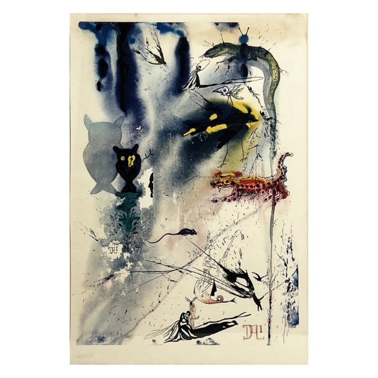 After Dali Lithograph "Alice in Wonderland" (1 of 7)
