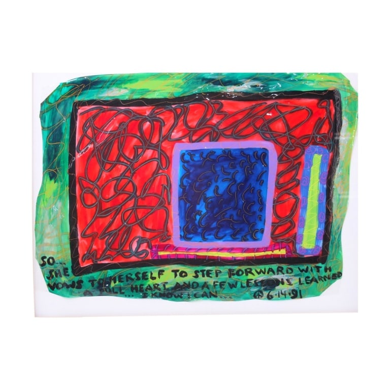 Contemporary Mixed Media on Vinyl - 2