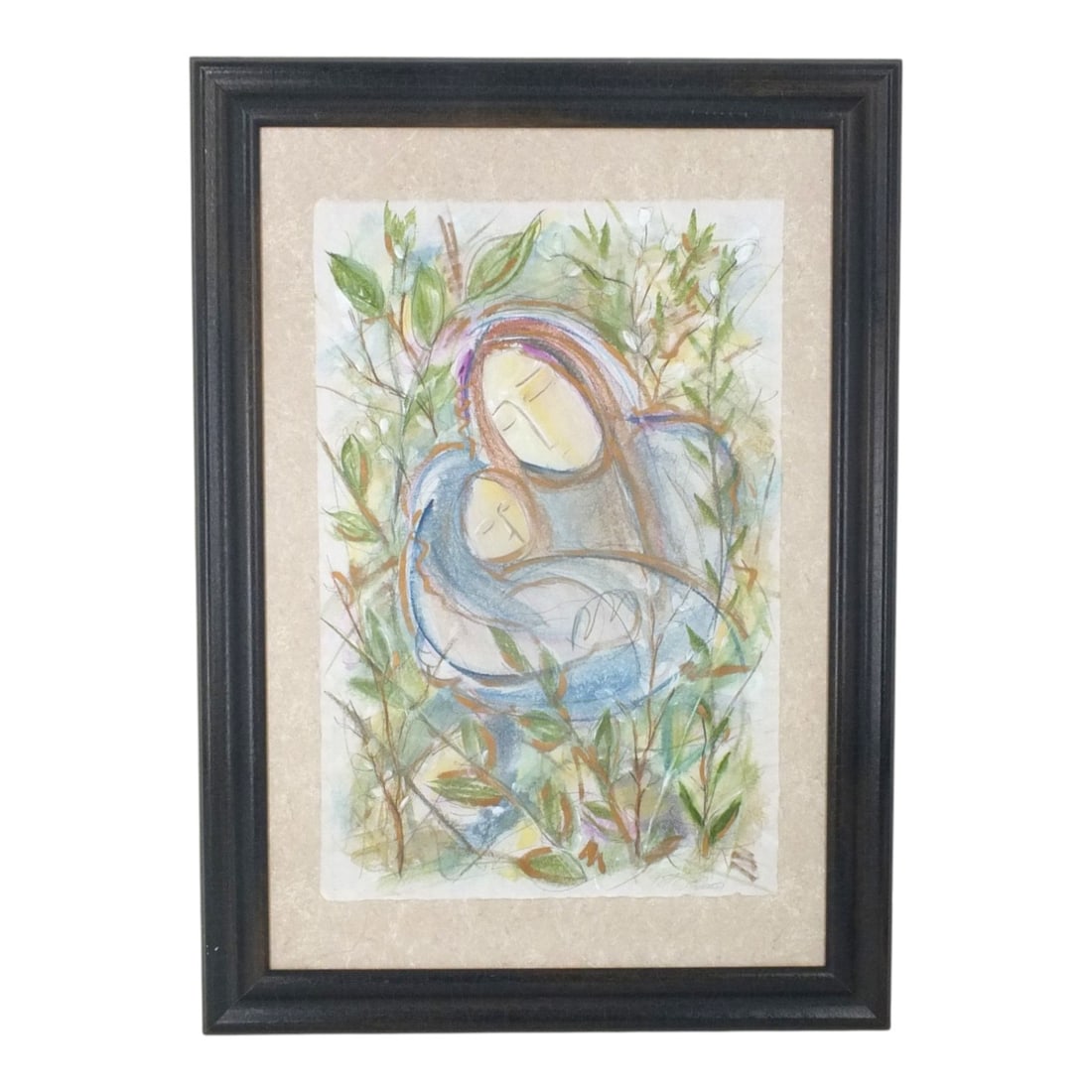 Karen Knight Mixed Media/ Paper "Mother & Child" (1 of 4)