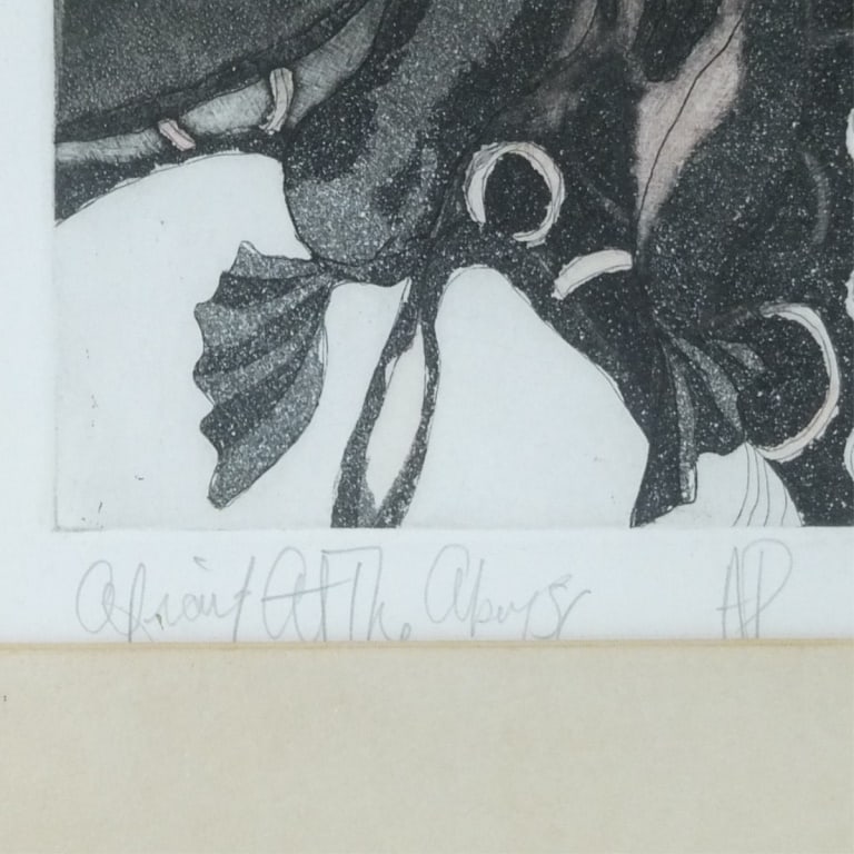 Susan Lange AP Etching "Abstract Composition" - 4