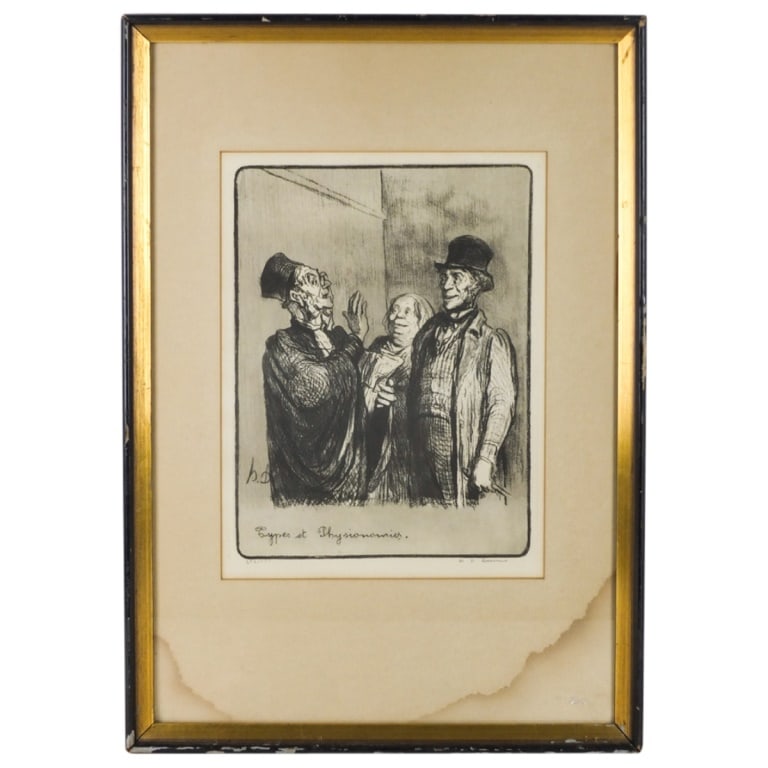 Honore Daumier Lithograph "Types et Physionomies" (1 of 5)