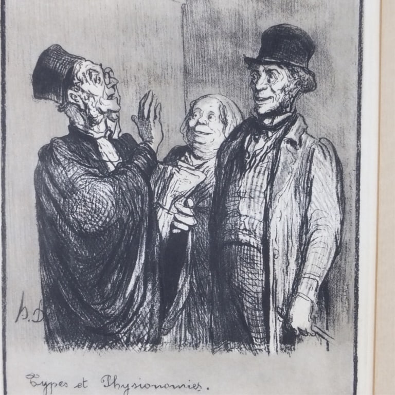 Honore Daumier Lithograph "Types et Physionomies" - 2