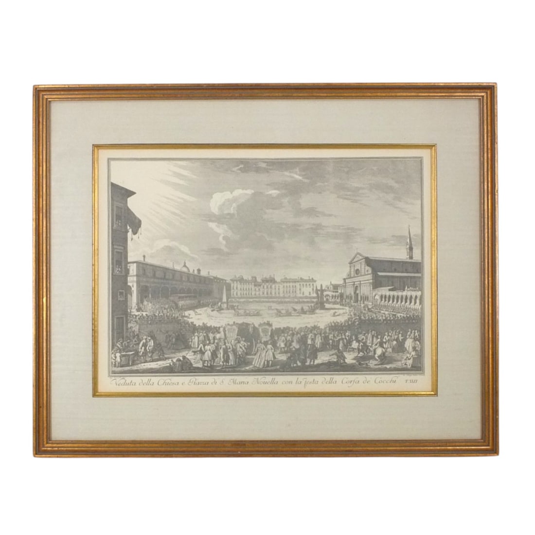 Giuseppe Zocchi Antique Etching "Florence" (1 of 6)