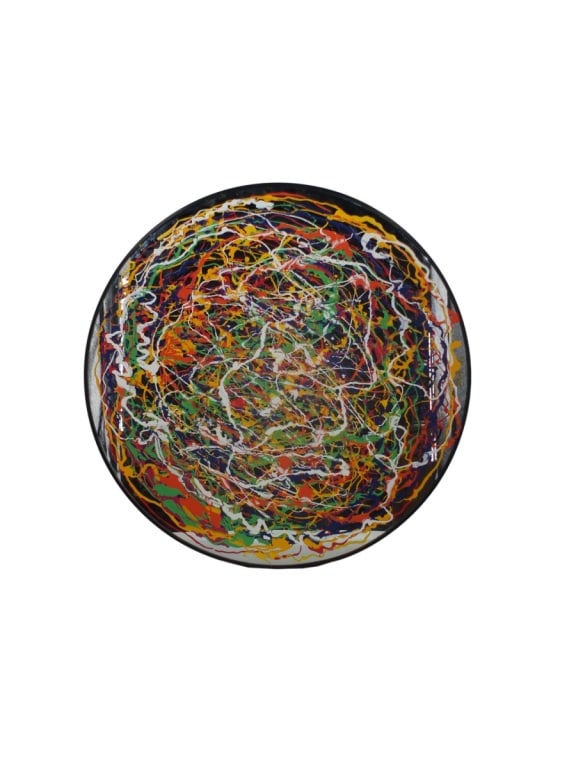 Contemporary Abstract Acrylic on Mirror "Omega" (1 of 6)