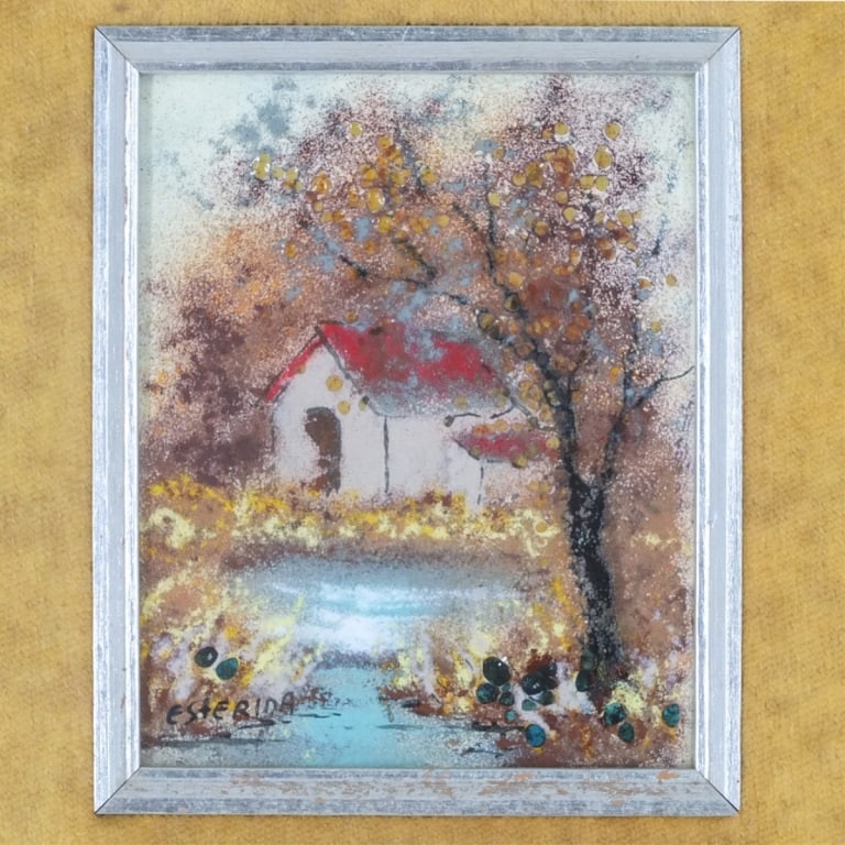 Rafael Esterida (20th Century) Enamel Plaque - 2