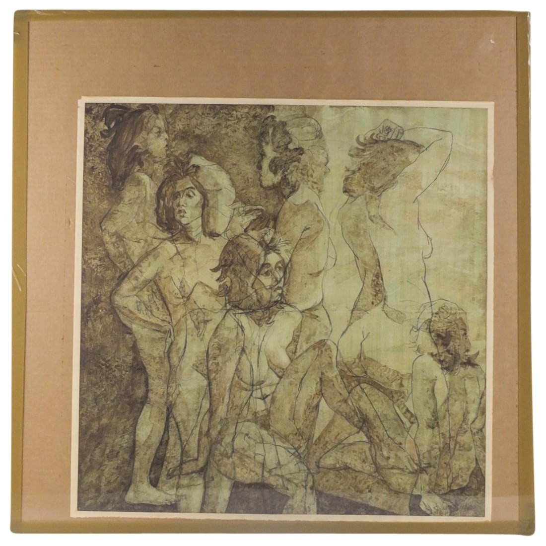 Irma Magid Color Lithograph "Female Nude Study" (1 of 4)