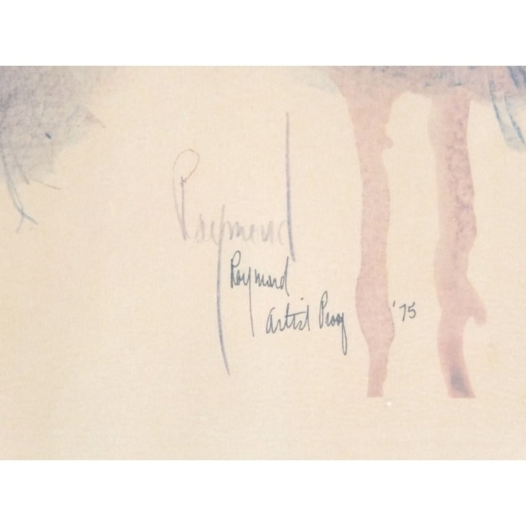 Artists Proof Color Lithograph, Signed Raymond - 4