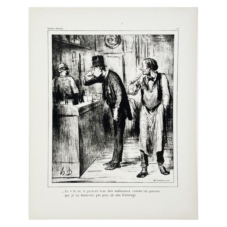 Honore Daumier Lithograph "Ami de Personne" (1 of 7)