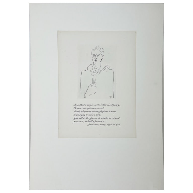 Jean Cocteau Etching "Le Comte d'Orgel VIII" - 2