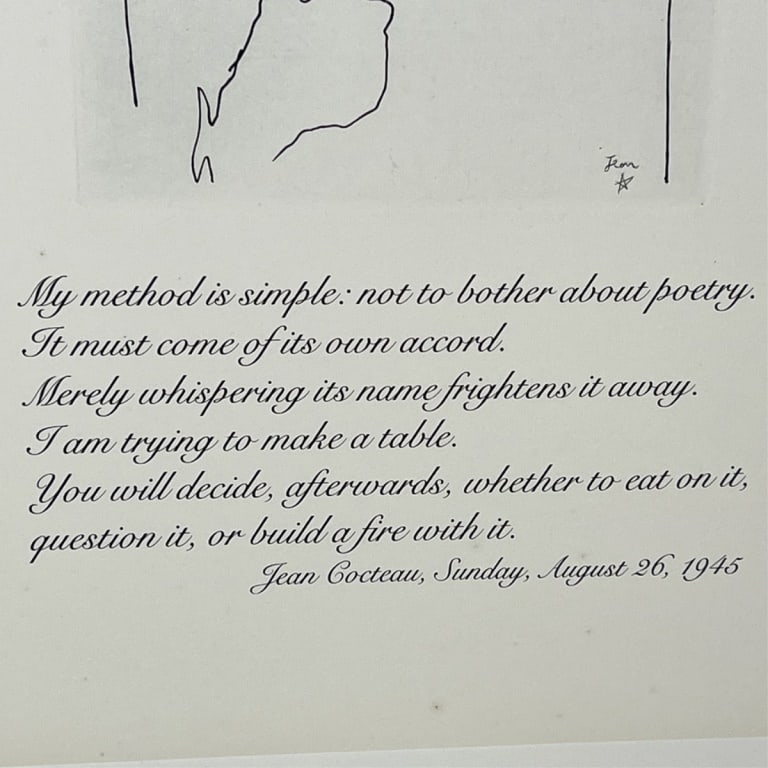 Jean Cocteau Etching "Le Comte d'Orgel VIII" - 3