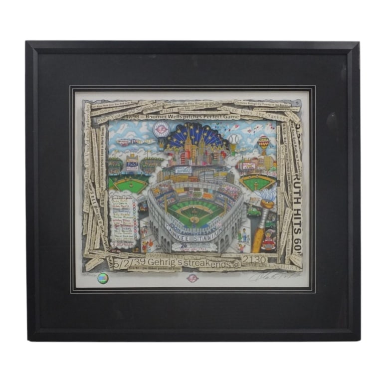 Charles Fazzino 3D Serigraph The Yankees 100 Years (1 of 10)