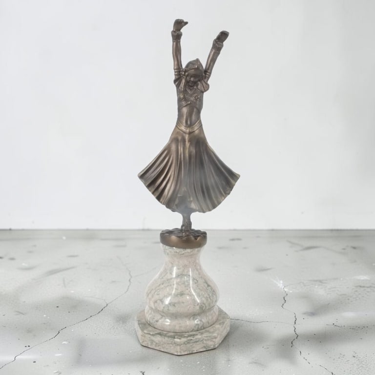 After: Chiparus Bronze Figure "Hindu Dancer" (1 of 5)